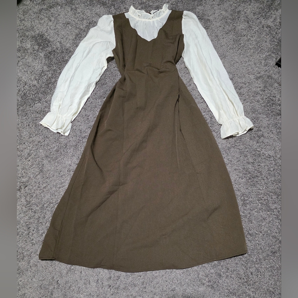 Brown Long Sleeve Dress - Picture 1 of 5